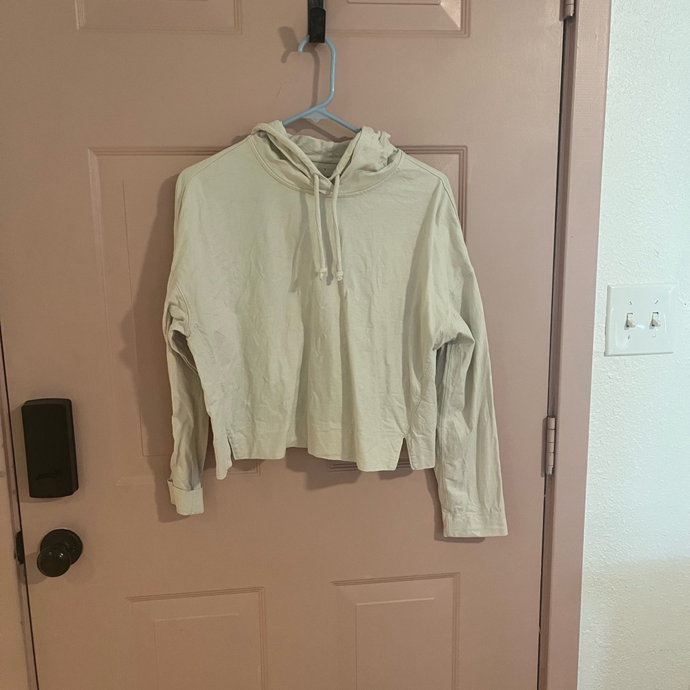 Everlane Cream Hoodie Top